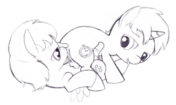 Size: 1280x767 | Tagged: explicit, artist:a6p, oc, oc:baux, oc:rainer, 69 position, anal creampie, analingus, analingus on male, anus, balls, colt, colt on colt, commission, creampie, cum, felching, foal, foalcon, gay, horsecock, imported from derpibooru, male, male on male analingus, monochrome, nudity, oc only, oc x oc, oral, pegasus, penis, pony, pony on pony action, reasonably sized genitals, reverse foalcon, sex, tongue out, unicorn