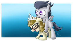 Size: 1920x1080 | Tagged: explicit, artist:vsdrawfag, blushing, colt, colt on filly, cute, cute porn, doggy style, eyes closed, female, filly, floppy ears, foal, foalcon, from behind, g4, glasses, happy sex, imported from derpibooru, male, open mouth, open smile, pegasus, pony, rumble, sex, ship:rumblewhill, smiling, spread wings, straight, tiara, wallpaper, wallpaper for the fearless, wings, zippoorwhill