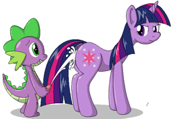 Size: 600x417 | Tagged: explicit, artist:tg-0, spike, twilight sparkle, annoyed, anus, baby dragon on mare, butt, cum, cumming, dead source, dragon, female, foalcon, frown, g4, glare, grin, imported from derpibooru, interspecies, looking back, male, nudity, penis, pixel art, plot, ponut, pony, ship:twispike, shipping, smiling, straight, unamused, unicorn, unicorn twilight