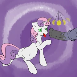 Size: 1280x1280 | Tagged: explicit, artist:alacran, sweetie belle, female, foalcon, g4, hypnosis, hypnotized, imported from derpibooru, male, nudity, pendulum swing, penis, straight, tongue out, vagina
