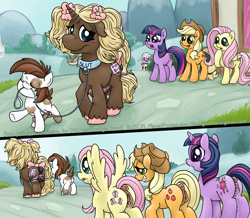 Size: 1500x1310 | Tagged: explicit, artist:smudge proof, applejack, fluttershy, photo finish, twilight sparkle, oc, oc:thunder ring, age difference, anal insertion, anus, bondage, butt, buttplug, cbt, collar, colt, colt on stallion, commission, crotchboobs, earth pony, featherweight, female, feminization, foal, foalcon, foaldom, g4, gay, humiliation, imported from derpibooru, insertion, leash, male, mare, nipples, nudity, outdoors, pegasus, penis, pipsqueak, plot, pony, ponyville, public, public humiliation, sex toy, source needed, stallion, the humbler, unicorn, useless source url, vaginal secretions, varying degrees of want, vulva, wink