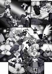Size: 1860x2622 | Tagged: explicit, artist:anibaruthecat, apple bloom, sweetie belle, comic:double trouble, anthro, anus, armpits, ass, baby doll, balls, banned from derpibooru, bisexual, bloomsub, blushing, breast grab, breasts, butt, clothes, comic, creampie, crossdressing, cum, cumming, cunnilingus, delicious flat chest, dock, dominatrix, earth pony, eyes closed, female, femsub, flatie belle, flattle bloom, foalcon, foursome, g4, grope, group sex, heart, hoof feet, horsecock, imported from derpibooru, imported from twibooru, kiss on the lips, kissing, legwear, lesbian, lolicon, male, maledom, nipples, nudity, open mouth, oral, orgasm, partially undressed, pegasus, penis, pound cake, pumkindom, pumpkin cake, punddom, sex, sex toy, shipping, shotacon, squirting, straight, strapon, submissive, superfilly, sweetie do well, sweetiesub, thigh highs, tongue out, torn clothes, twins, underage, unicorn, vagina, vaginal, vaginal secretions, vulva