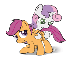 Size: 800x600 | Tagged: explicit, artist:vsdrawfag, scootaloo, sweetie belle, anatomically correct, animated, anus, butt, clitoris, female, foalcon, g4, imported from derpibooru, nudity, orgasm, plot, ponut, spontaneous orgasm, vagina, vaginal secretions, vulva, vulvar winking