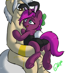Size: 693x771 | Tagged: explicit, artist:lildooks, oc, oc:shenhibiki, oc:sparkle star, ahegao, bedroom eyes, bow, bunny ears, bunny suit, bunny tail, clitoris, clothes, costume, eyes rolling back, female, filly, foal, foalcon, frog (hoof), hair bow, imported from derpibooru, leotard aside, looking at each other, looking down, looking up, nudity, oc only, open mouth, pony, raised tail, tail, tail aside, tongue out, underhoof, unicorn, vulva, vulvar winking