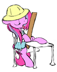 Size: 1090x1370 | Tagged: questionable, artist:ratiodaze, oc, oc:show stopper, clothes, female, foalcon, grinding, imported from derpibooru, masturbation, oc only, ruler, school uniform, solo, solo female, suit up!