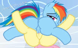 Size: 1964x1213 | Tagged: explicit, artist:an-tonio, artist:shutterflyeqd, fluttershy, rainbow dash, adorasexy, anus, bedroom eyes, butt, cute, cute porn, female, filly, flank, foal, foalcon, g4, human vulva on pony, imported from derpibooru, lesbian, looking at you, looking back, nudity, plot, ponut, pony, seductive, sexy, ship:flutterdash, shipping, show accurate, show accurate porn, tribadism, vagina, vulva, wet, younger
