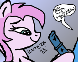 Size: 993x792 | Tagged: explicit, artist:karezza, drawn by mouse, earth pony, erection, eyes on the prize, female, filly, foal, foalcon, futa, futa on female, futa on filly, futa trixie, g4, horn, imported from derpibooru, intersex, nudity, penis, piña colada, pony, reasonably sized genitals, ship:trixiecolada, speech bubble, stare, trixie, unicorn