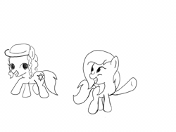 Size: 640x480 | Tagged: explicit, artist:woox, oc, oc:aryanne, oc:dizzy cream, angry, animated, anus, bipedal, black and white, blushing, clitoris, crossed hooves, dock, female, filly, foal, foalcon, frown, glare, grayscale, gritted teeth, heart clitoris, imported from derpibooru, incomplete, judaism, looking back, mare, monochrome, nazi, non-looping gif, nudity, oc only, offscreen character, open mouth, over the knee, ponut, pony, pov, racism, raised tail, rough sketch, shock value, spanking, swastika, tail, talking, tongue out, vulva, vulvar winking, waving, wide eyes
