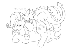 Size: 3969x2630 | Tagged: explicit, artist:grey_scarborough, rarity, spike, anal, balls, big crotchboobs, big nipples, butt, crotchboobs, female, foalcon, g4, genitals, heart eyes, high res, horn, huge crotchboobs, humping, imported from derpibooru, impossibly large crotchboobs, male, monochrome, nipples, nudity, penetration, plot, pony, sex, ship:sparity, shipping, straight, unicorn, vagina, vulva, wingding eyes