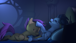 Size: 1920x1080 | Tagged: explicit, artist:cryotimberwolf, scootaloo, 3d, animated at source, blowjob, female, foalcon, g4, imported from derpibooru, male, oral, rumble, ship:rumbloo, shipping, source filmmaker, straight