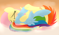 Size: 3200x1920 | Tagged: questionable, artist:dtcx97, fluttershy, rainbow dash, 69 position, blushing, cunnilingus, dock, duo, duo female, eyes closed, female, females only, filly, filly on filly, filly rainbow dash, foal, foalcon, g4, imported from derpibooru, lesbian, oral, pegasus, pony, sex, ship:flutterdash, shipping, softcore, tail, younger