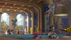 Size: 1920x1080 | Tagged: explicit, artist:swedishsnus, applejack, fluttershy, pinkie pie, princess celestia, princess luna, rainbow dash, rarity, twilight sparkle, 3d, airship, alicorn, aloe, anthro, armor, artillery, balls, banner, bathhouse, bathing, big breasts, blimp, breasts, busty aloe, busty applejack, busty fleur-de-lis, busty fluttershy, busty lotus blossom, busty octavia melody, busty princess cadance, busty princess celestia, busty princess luna, busty rainbow dash, busty rarity, busty spitfire, busty twilight sparkle, busty twilight velvet, casual nudity, cello, cowboy hat, derpy hooves, drink, earth pony, feet, female, flaccid, flag of equestria, fleur-de-lis, flying, flying over the water, foalcon, futa, futa princess celestia, futa princess luna, futa twilight sparkle, g4, gun, hat, hearst castle, imported from derpibooru, indoors, intersex, lotus blossom, male, mane six, martini, musical instrument, nipples, nudity, octavia melody, pegasus, penis, pinkamena diane pie, pipsqueak, plantigrade anthro, pregdance, preglight velvet, pregnant, pregnant futa, princess cadance, royal guard, ship:lunapip, ship:twilestia, shipping, sitting, skinny dipping, source filmmaker, spa twins, spitfire, spread wings, stetson, straight, swimming pool, towel, twilight velvet, water, weapon, window, wings