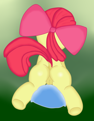 Size: 1694x2182 | Tagged: explicit, artist:an-tonio, artist:lord waite, apple bloom, blank flank, butt, colored, female, filly, foal, foalcon, g4, imported from derpibooru, masturbation, nudity, pillow, pillow humping, plot, show accurate, show accurate porn, solo, solo female, vulva