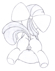 Size: 1694x2182 | Tagged: explicit, artist:an-tonio, apple bloom, butt, female, filly, foal, foalcon, g4, imported from derpibooru, masturbation, monochrome, nudity, pillow, pillow humping, plot, solo, solo female, traditional art, vaginal secretions, vulva