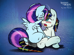 Size: 1400x1050 | Tagged: explicit, artist:jcosneverexisted, oc, alicorn, alicorn oc, anus, balls, blushing, butt, dock, female, filly, foal, foalcon, imported from derpibooru, male, nudity, oc only, open mouth, pegasus, penis, plot, ponut, pony, sex, straight, sweat, vaginal, vaginal secretions, wingboner