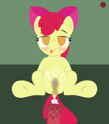 Size: 3057x3497 | Tagged: explicit, artist:sasukex125, apple bloom, aftersex, age difference, anus, applecest, big macintosh, blushing, brother and sister, clitoris, cum, earth pony, female, filly, foal, foalcon, g4, high res, imported from derpibooru, incest, male, nudity, penis, ponut, pony, pony on pony action, ship:macbloom, shipping, siblings, stallion, stallion on filly, straight, style emulation, tongue out, vagina, vaginal secretions
