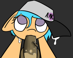 Size: 1160x922 | Tagged: explicit, artist:getanadult, oc, oc:little league, /mlp/, blowjob, female, filly, foal, foalcon, imported from derpibooru, male, nudity, oc only, oral, penis, straight