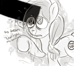 Size: 1440x1280 | Tagged: questionable, artist:littlebrownzebraicarus, oc, oc:anon, /mlp/, censor bar, censored, earth pony, filly, foal, foalcon, ghost, ghost pony, imported from derpibooru, mind rape, mind screw, oc only, pony, strange waifus