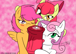 Size: 1900x1343 | Tagged: explicit, artist:otakon, apple bloom, scootaloo, sweetie belle, applecest, big macintosh, big macintosh gets all the mares, blowjob, brother and sister, cmc foursome, cock worship, cutie mark crusaders, earth pony, female, foalcon, foursome, g4, group sex, harem, horsecock, imported from derpibooru, incest, licking, male, male pov, multiple blowjob, nudity, offscreen character, oral, penis, pony, pov, precum, sex, ship:macbloom, ship:scootamac, ship:sweetiemac, shipping, siblings, stallion, stallion on filly, straight, triple blowjob
