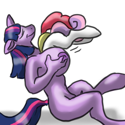 Size: 720x720 | Tagged: questionable, artist:deamonox, apple bloom, sweetie belle, twilight sparkle, series:twilight's research, anthro, big breasts, bloomprey, breast expansion, breast vore, breasts, busty twilight sparkle, cleavage vore, eyes closed, female, females only, fetish, filly, filly prey, foal, foalcon, g4, head first, implied death, implied digestion, implied resurrection, imported from derpibooru, mare, mare pred, multiple prey, nipples, nudity, preybloom, ship:twibelle, ship:twibloom, sweetieprey, twilight is a foal fiddler, twipred, unicorn, unicorn twilight, vore