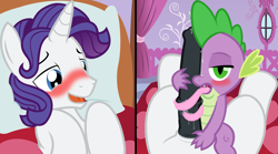 Size: 7536x4203 | Tagged: explicit, artist:badumsquish, rarity, spike, absurd resolution, age difference, and then spike was gay, bedroom eyes, blowjob, blushing, derpibooru exclusive, dragon, elusive, eye contact, foalcon, g4, gay, half r63 shipping, horsecock, imported from derpibooru, impossibly long tongue, licking, licking cock, looking at you, male, nudity, oral, penis, pony, precum, prehensile tongue, rule 63, sex, ship:sparity, ship:spelusive, shipping, show accurate, show accurate porn, tongue out, unicorn