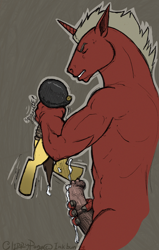 Size: 898x1411 | Tagged: explicit, grimdark, artist:clippypony, oc, oc:clippy, oc:risky lottery, asphyxiation, breathplay, choking, cum, female, foalcon, horsecock, imported from derpibooru, male, masturbation, nudity, oc only, penis, rape, straight, strangling