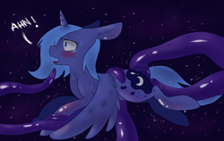 Size: 3000x1900 | Tagged: explicit, grimdark, artist:nuu fox, princess luna, anal, crying, double penetration, female, filly, floppy ears, fluffy, foal, foalcon, g4, imported from derpibooru, open mouth, rape, s1 luna, shivering, spread wings, sweat, tentacle porn, tentacle rape, tentacles, tentacles on filly, vaginal, wide eyes, wings