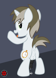 Size: 1549x2169 | Tagged: explicit, artist:sasukex125, oc, oc:baux, anus, balls, colt, cum, foal, foalcon, imported from derpibooru, looking at you, looking back, male, nudity, oc only, penis, ponut, pony, reasonably sized genitals, solo, solo male, tongue out, unicorn