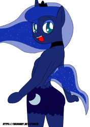 Size: 1240x1754 | Tagged: questionable, artist:otakon, princess luna, anthro, female, foalcon, g4, imported from derpibooru, solo, solo female, younger