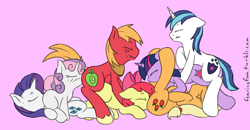 Size: 5079x2644 | Tagged: questionable, artist:fearingfun, apple bloom, applejack, rarity, shining armor, sweetie belle, twilight sparkle, age difference, analingus, analingus on female, analingus on male, apple siblings, applecest, big macintosh, bisexual, bisexual female, brother and sister, cunnilingus, earth pony, female, female on male, female on male analingus, foalcon, g4, group sex, imported from derpibooru, incest, lesbian, male, mare, mare on filly, oral, orgy, penetration, pony, raricest, sex, ship:applemacbloom, ship:bloomjack, ship:macbloom, ship:raribelle, ship:shiningsparkle, ship:sweetiemac, ship:twijack, shipping, siblings, softcore, stallion, straight, twicest, unicorn, vaginal