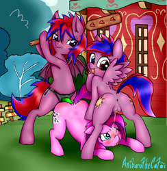 Size: 1169x1200 | Tagged: explicit, grimdark, artist:anibaruthecat, oc, oc:show stopper, anal insertion, anus, ass up, bat pony, blushing, bully, bullying, butt, face down ass up, female, female on female rape, fetish, filly, foal, foalcon, foaldom, golden shower, humiliation, imported from derpibooru, insertion, lesbian, nudity, oc only, pegasus, pissing, plot, pony, rape, sex, sex toy, spanking, strapon, submissive, urine, vaginal secretions, vulva, watersports