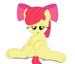 Size: 2088x1779 | Tagged: explicit, artist:an-tonio, artist:lord waite, apple bloom, female, foalcon, g4, imported from derpibooru, nudity, show accurate, show accurate porn, simple background, solo, solo female, transparent background, underhoof, vulva