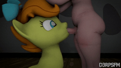 Size: 1280x720 | Tagged: explicit, artist:d3rpsfm, 2025, 3d, animated, banned from derpibooru, blowjob, foal, foalcon, forced, g4, genitals, human, imported from twibooru, male, no sound, nudity, oral, penis, pony, pumpkin cake, sex, shotacon, source filmmaker, underage, young