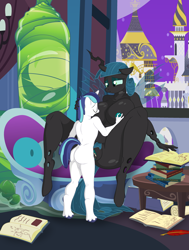 Size: 2300x3048 | Tagged: explicit, artist:el-doc, princess celestia, shining armor, age difference, alicorn, an egg being attacked by sperm, and that's how twilight sparkle was made, anthro, big breasts, book, breastfeeding, breasts, bug waifu, busty twilight velvet, cacoon, canterlot, changeling, changeling horn, changeling twilight velvet, changelingified, clothes, creampie, cum, cum inside twilight velvet, cumming, dominant, egg cell, female, female on male, femdom, hooves, horn, huge breasts, imported from twibooru, impregnation, incest, infidelity, insect wings, male, mother and child, mother and son, nightgown, nipples, nudity, paper pony, parent and child, penetration, race swap, sex, shiningvelvet, shipping, shotacon, size difference, species swap, spermatozoon, spying, straight, straight shota, suckling, this will end in pregnancy, twilight velvet, underage, unguligrade anthro, unicorn, unicorn horn, vaginal, voyeurism, watching, wings