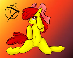 Size: 1280x1013 | Tagged: explicit, artist:j4ck69, apple bloom, female, foalcon, g4, imported from derpibooru, nudity, solo, solo female, vagina