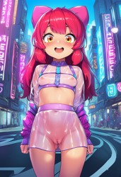 Size: 832x1216 | Tagged: explicit, apple bloom, ai generated, belly button, breasts, butt, child, clitoris, clothes, complete nudity, cute, cute porn, cyberpunk, cyberpunk 2077, equestria girls, equestria girls-ified, female, flashing, flashing pussy, futuristic, human, humanized, imported from twibooru, lolicon, nipples, novelai, nude female, nudity, offscreen character, pov, presenting, prompter:doomguy397, see-through, small breasts, smiling, solo, solo female, spreading, stable diffusion, standing, transparent, underage, vaginal secretions, vulva
