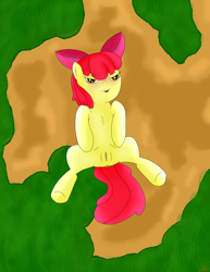 Size: 1488x1925 | Tagged: explicit, artist:katsu, apple bloom, female, filly, foal, foalcon, g4, imported from derpibooru, looking at you, nudity, presenting, solo, solo female, vagina