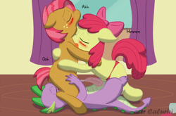 Size: 1200x791 | Tagged: explicit, artist:caluriri, apple bloom, babs seed, spike, anal insertion, anal orgasm, applecest, babspikebloom, cum, cunnilingus, dragon, earth pony, facesitting, facesitting on spike, female, female on male, filly, foal, foalcon, g4, group sex, hands free, imported from derpibooru, incest, insertion, licking, male, missionary position, nudity, oral, orgasm, pegging, penis, pony, sex, sex toy, ship:appleseed, ship:babspike, ship:spikebloom, shipping, straight, strapon, threesome, vaginal secretions