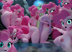 Size: 3840x2800 | Tagged: explicit, artist:hooves-art, pinkie pie, spike, 3d, 4k, age difference, ahegao, anthro, anthro on dragon action, anus, areola, ass, ass up, balloonbutt, bedroom eyes, belly, big breasts, blender, blushing, breaking the fourth wall, breast squish, breasts, busty pinkie pie, butt, butt grab, butt squish, butt touch, butthug, cave, cave pool, clitoral hood, clitoris, clone, commission, doggy style, dragon, dragon on anthro action, duo, earth pony, erect nipples, eyebrows, eyelashes, eyes closed, face down ass up, female, fourth wall, from behind, fun fun fun, g4, genitals, gesture, grope, group, group sex, hand on butt, hand on chest, hand on knee, hand on leg, harem, head on butt, high res, holding a dragon, holding a spike, hug, imminent creampie, imminent cumshot, implied vaginal, imported from twibooru, interspecies, kiss on the lips, kissing, labia, large butt, looking at someone, looking at you, looking pleasured, lucky bastard, male, mirror pool, multeity, my little pony, nails, narrowed eyes, nipples, nose wrinkle, nudity, obscured penetration, open mouth, orgasm, orgy, outdoor sex, outdoors, partially submerged, penetration, pinkie being pinkie, pinkie clone, pinkiespike, pleasure, pointing, pond, rear view, restrained, rock, seduction, seductive, seductive look, seductive pose, self paradox, sex, shipping, shotacon, side view, skinny dipping, smiling, soyjaks pointing, spike gets all the mares, squishy, straight, straight shota, stupid sexy pinkie, submerged, tail, teenage spike, teenaged dragon, teenager, tongue out, too many pinkie pies, too much pink energy is dangerous, underage, vagina, vulva, water, wingless spike