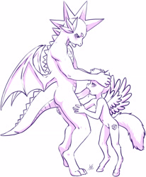 Size: 2112x2563 | Tagged: explicit, artist:aogami, scootaloo, spike, anthro, blowjob, digitigrade anthro, dragon, female, human penis, imported from twibooru, lolicon, male, nipples, nudity, older, older spike, oral, pegasus, penis, scootaspike, sex, shipping, straight, underage, unguligrade anthro, vulva