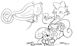 Size: 2000x1200 | Tagged: explicit, spike, artist needed, creampie, cross section, cum, cum in uterus, doggy style, dragon, dragon dick, dragon on pony action, earth pony, female, foalcon, from behind, g4, imported from derpibooru, internal, interspecies, junebug, male, mare, monochrome, nudity, penetration, penis, pony, sex, straight, uterus, vaginal, vaginal creampie