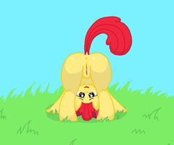Size: 991x826 | Tagged: explicit, artist:tryp, apple bloom, adorabloom, anus, bloom butt, bow, butt, clitoris, cute, earth pony, female, filly, foal, foalcon, g4, imported from derpibooru, looking at you, looking between legs, nudity, plot, pony, presenting, raised tail, solo, solo female, urethra, vulva