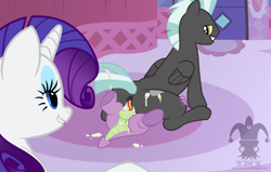 Size: 5490x3500 | Tagged: explicit, artist:blargsnarf, rarity, spike, afterglow, aftersex, age difference, anal, anal creampie, anus, balls, bedroom eyes, butt, carousel boutique, colt, colt on stallion, cowgirl position, creampie, cum, cum on butt, cum on floor, cum on hair, cum on self, cum on tail, dragon, dragon on pony action, exhibitionism, female, foal, foalcon, g4, gay, gay in front of girls, grin, imported from derpibooru, interspecies, lip bite, male, mare, nudity, on top, pegasus, penis, plot, pony, rarity's fetish, ship:spikelane, show accurate, show accurate porn, smiling, stallion, thunderbutt, thunderlane, trio, unicorn, watching, wingless spike