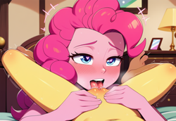 Size: 1856x1280 | Tagged: explicit, pinkie pie, ai generated, clitoris, cunnilingus, equestria girls, feet, female, foalcon, imported from twibooru, lesbian, lily pad (equestria girls), lilypie, lolicon, nudity, oral, prompter:dragonranger, sex, spread legs, spreading, tongue out, underage, vulva