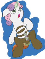 Size: 600x800 | Tagged: explicit, artist:fantasyglow, button mash, sweetie belle, balls, colt, earth pony, female, filly, foal, foalcon, fusion, futa, futa fusion, g4, horsecock, imported from derpibooru, intersex, magicjob, male, masturbation, merge, merge trap, nudity, open mouth, penis, pony, reasonably sized genitals, solo, solo futa, unicorn, we have become one