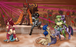 Size: 2401x1500 | Tagged: explicit, artist:smudge proof, oc, anthro, banned from derpibooru, commission, dicknipples, furry, group sex, imported from twibooru, male, mean twilight sparkle, orgy, pony, sex, shotacon, underage