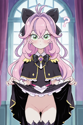 Size: 1024x1536 | Tagged: explicit, sweetie belle, ai generated, clothes, cosplay, costume, equestria girls, female, imported from twibooru, lolicon, magical girl, nudity, prompter:princesshumility, ruruka moria, underage, vulva