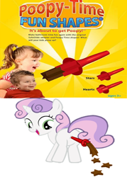 Size: 497x695 | Tagged: explicit, sweetie belle, anal insertion, anus, butt, female, filly, foal, foalcon, g4, imported from derpibooru, insertion, nudity, plot, pony, poop, pooping, scat, source needed, sweetiepoo, toy, unicorn, wat