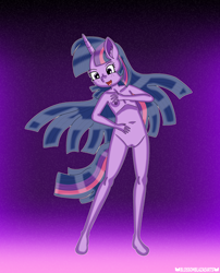 Size: 3575x4425 | Tagged: explicit, artist:blossomblaze, twilight sparkle, anthro, female, imported from twibooru, lolicon, nipples, nudity, underage, vagina
