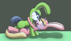 Size: 2600x1500 | Tagged: explicit, artist:pvryohei, angry, blushing, bunny costume, clothes, colt, costume, creampie, cum, cute, dinkabetes, dinky hooves, dinkydaze, earth pony, easter, female, filly, foal, foalcon, g4, horn, imported from derpibooru, male, nudity, penis, pony, shadebetes, shady daze, ship:dinkydaze, straight, unicorn, vaginal, vaginal secretions